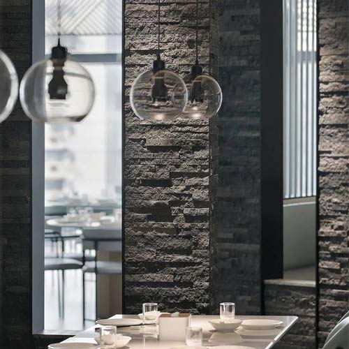 Basalt Ledger Stone Interior Wall