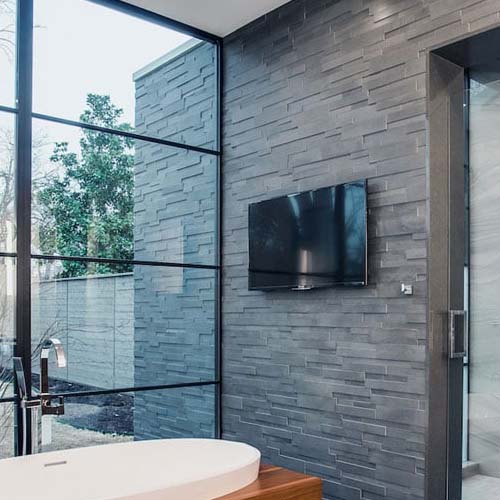 Commercial Interior Basalt Stone Cladding