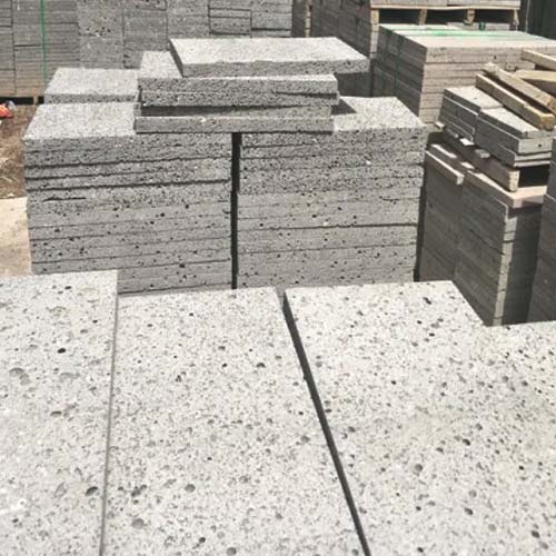 Anti slip basalt tiles for exterior