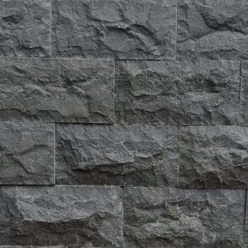 Black Basalt Rockface Stone Wall Cladding Tiles