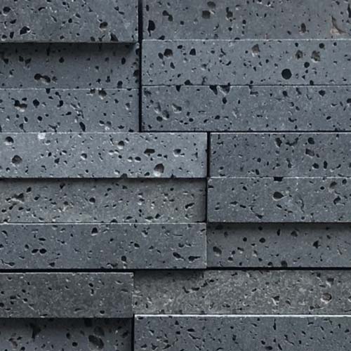 Lava Grey Honed Ledger Wall Veneer