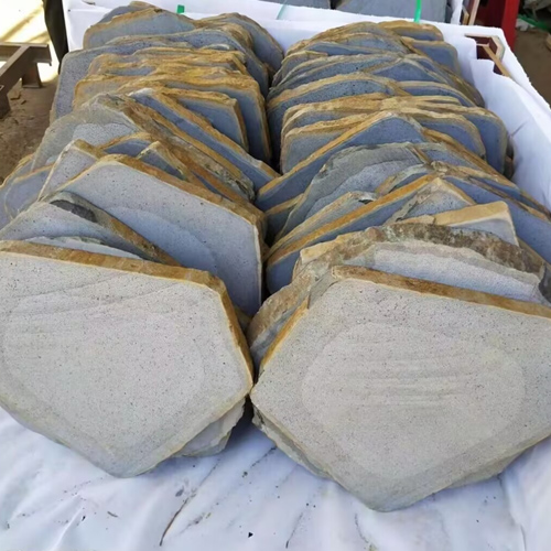 irregular basalt lawn stepping stones from factory