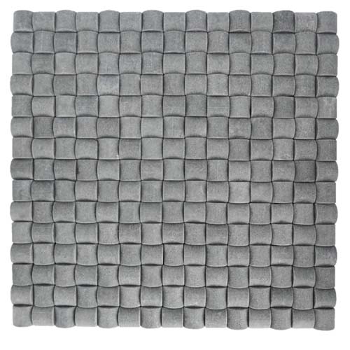 anti-slip basalt mosaic for shower wall