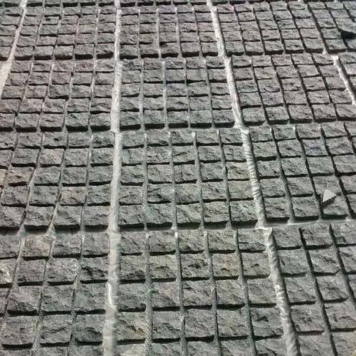 Meshed Back Basalt Black Paving Stone