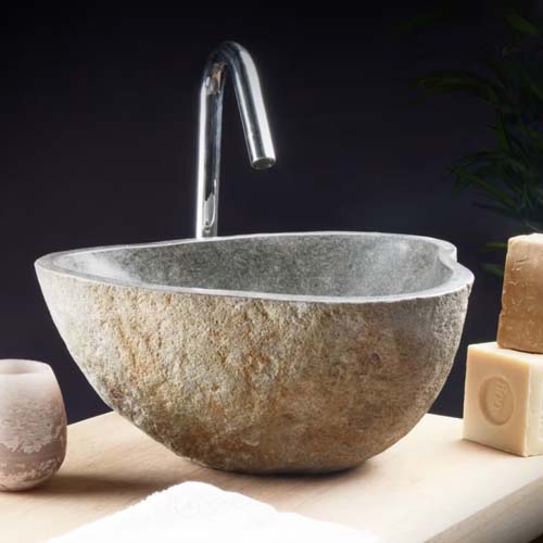 Natural Volcanic Stone Sink for Bathrooms 