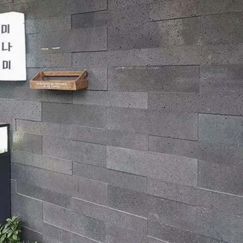 interior wall cladding basalt stone