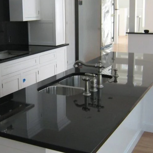 Hot Sale Absolute Black Granite Countertop With Sink Cut Out Factory Wholesale