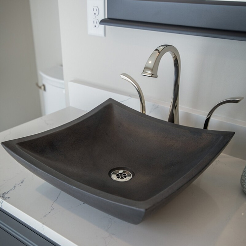 Lava stone square deep zen lavatory sink